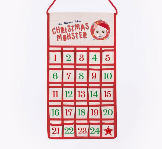Christmas Monster: Personalized {breedCommonName} Advent Calendar